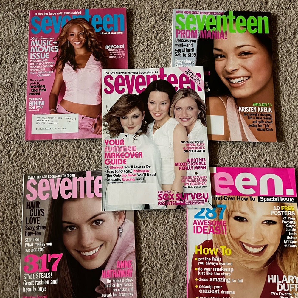 Early 2000 seventeen magazines